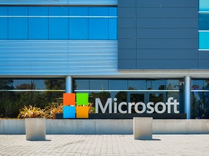Mountain View, CA, USA - Sept. 4, 2016: Microsoft Silicon Valley Center. Microsoft SVC is the software giant's presence in the Silicon Valley of California.